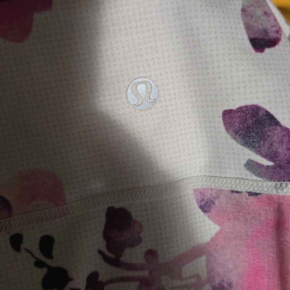 lululemon athletica Gray and Pink Floral Tank Top - Picture 7 of 7
